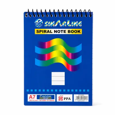 دفتر سلك مسطر – SINARLINE (50 ورقة) - A7