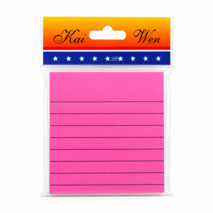 مذكرة ملاحظات لاصقة مسطرة قابلة للإزالة – 76 × 76 مم – 100 ورقة